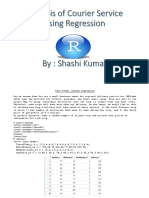 Analysis of Courier Service