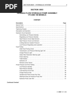 Section 8003 Variable Flow Hydraulic Pump Assembly 175 AND 190 MODELS