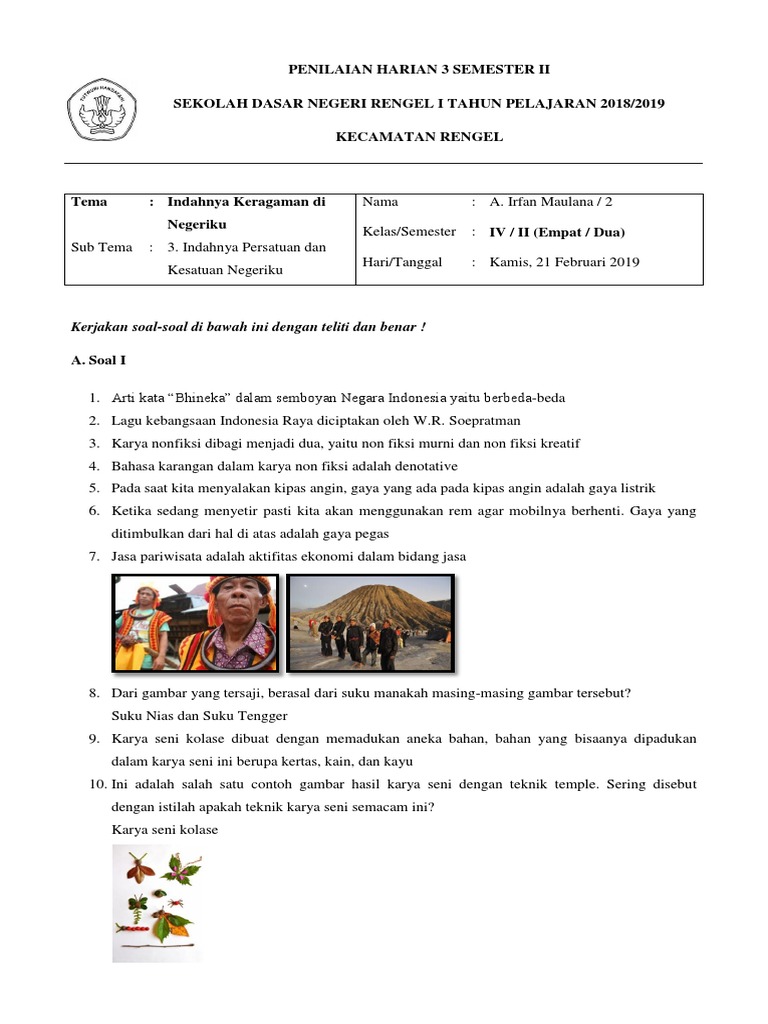 4000 Koleksi Contoh Penilaian Hasil Karya Kolase Gratis Terbaru