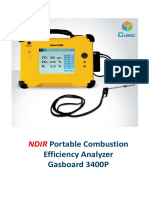 Portable Combustion Efficiency Analyzer Gasboard 3400P