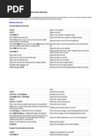 Getting Started: Keyboard and Mouse Shortcuts: Tab and Window Shortcuts CTRL+N CTRL+T Ctrl+Shift+N