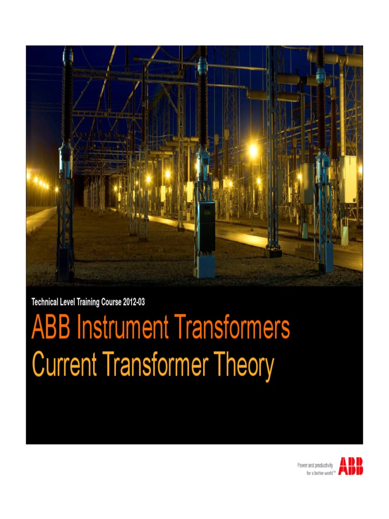 ABB Instrument Transformers Current Tran PDF Transformer Electrical Equipment