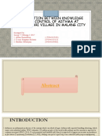 Correlation Between Knowledge With Control of Asthma at