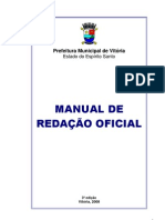 Manual de Redação Oficial - Prefeitura Municipal de Vitória