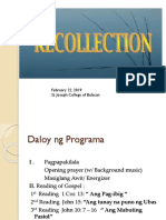 Recollection Module For Graduating Class