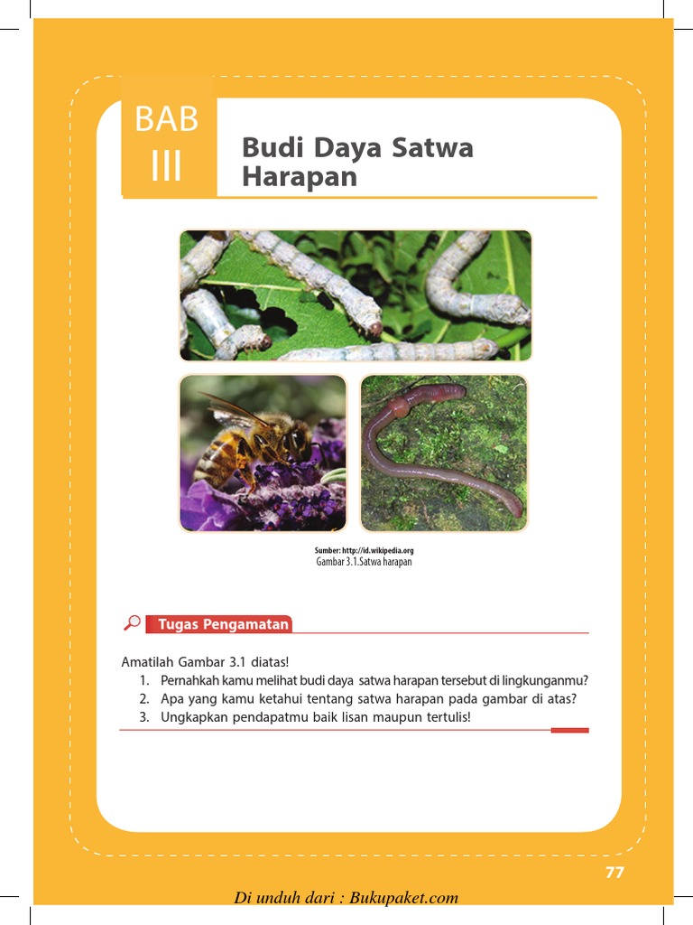 Bab 3 Budi Daya Satwa Harapan