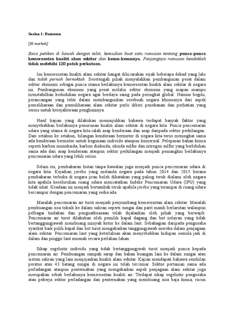 Soalan 1 Rumusan Pdf