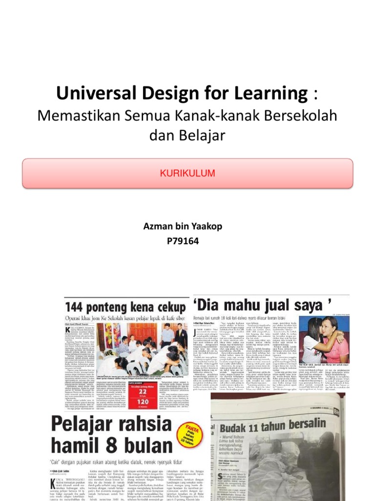 Universal Design For Learning | PDF