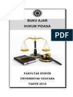 Buku Ajar Hukum Pidana: Fakultas Hukum Universitas Udayana TAHUN 2016