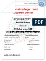 Capital College and Research Center: A Practical Work of