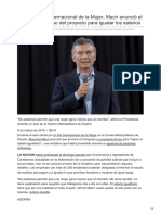 .Ar-8M en El Día Internacional de La Mujer Macri Anunció El Envío Al Congreso Del Proyecto para Igualar L