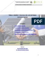 Tema 4 - Diseño y Calculo de Los Sistemas Fotovoltaicos