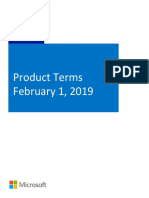 MicrosoftProductTerms (WW) (English) (February2019) (CR)