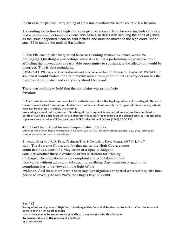 Sec 482 | PDF | Judge | Supreme Courts