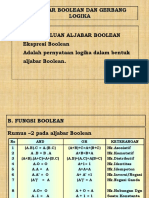 Aljabar Boolean Dan Gerbang Logika