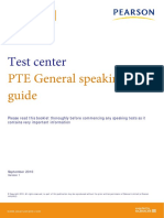 Test Center: PTE General Speaking Test Guide