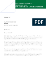 Mandamus Letter For Vice Dean