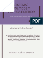 Sistemas Políticos y Política Exterior