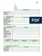 Formato Plan de Negocios de Exportacion