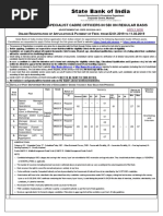 Sbi notification for so