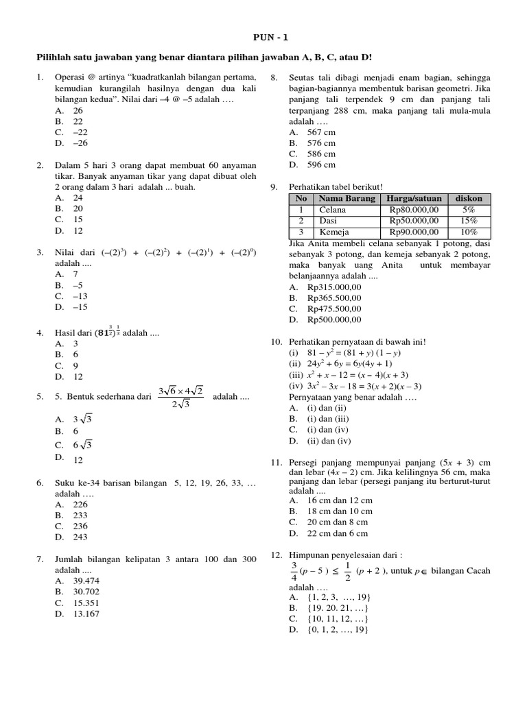 Latihan Soal Review Phytagoras Pdf