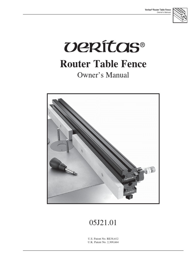 Veritas Router Table Fence Manual Crafts Screw