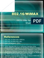 802.16/wimax: Eecs 228A, Spring 2006 Shyam Parekh