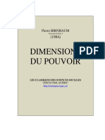Dimensions Du Pouvoir