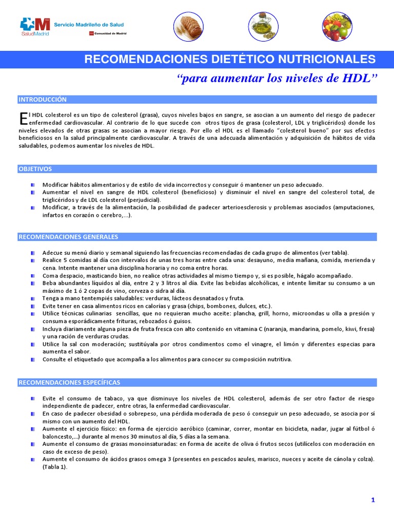 26.aumentar Los Niveles de HDL PDF PDF Ácido Graso Omega 3 Colesterol