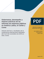 Gobernanza, Desempeño y Mejores Prácticas de Las Reformas de Empresas Públicas en América Latina, El Caribe y Corea