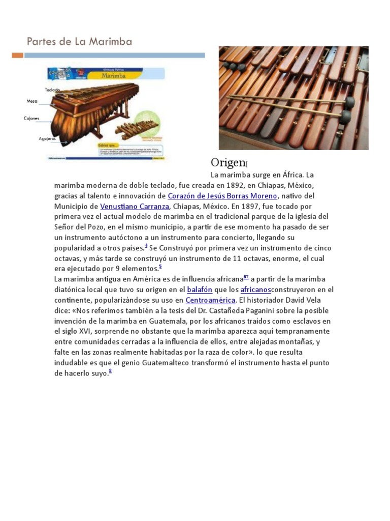 Origen de La Marimba PDF