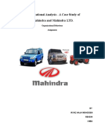 Organization Analysis of Mahindra and Mahindra
