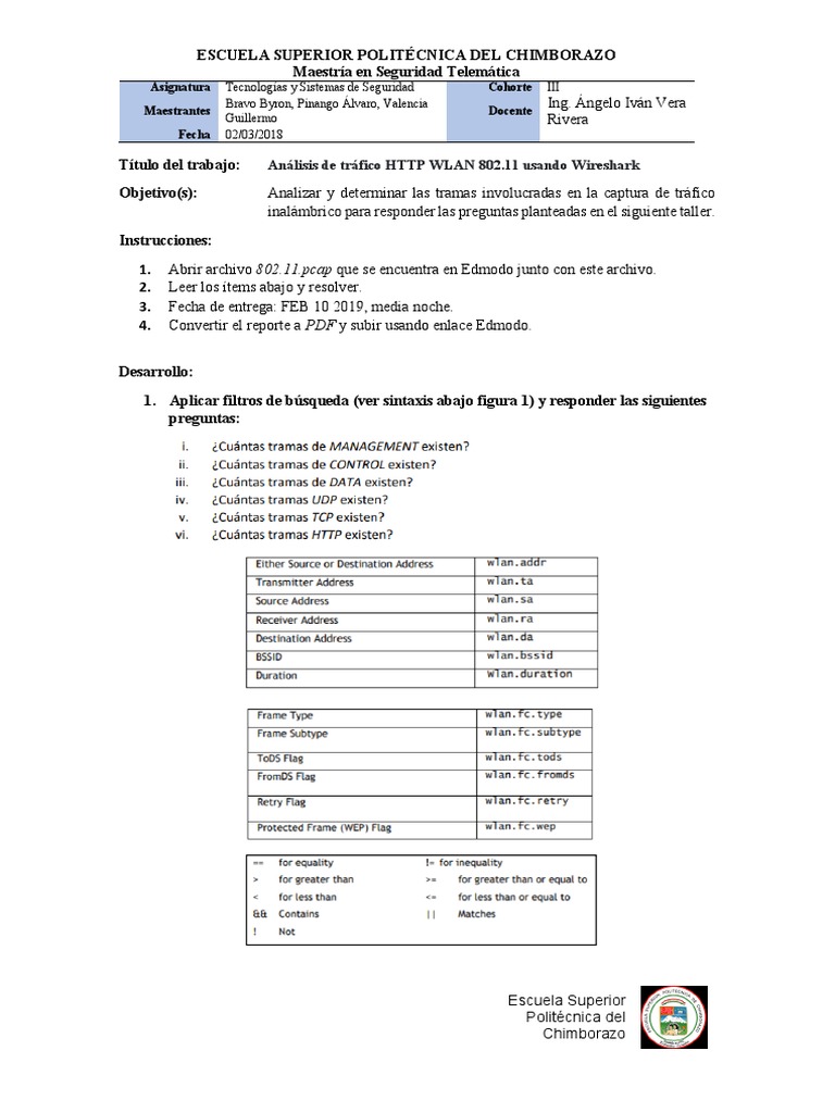 Análisis de tráfico HTTP con Wireshark | PDF | Protocolo de Control de ...
