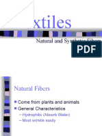 Textiles: Natural and Synthetic Fibers