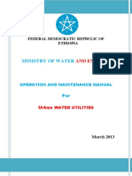 Operation and Maintenance Manual For Urban Water Utilities PDF
