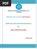 Operation and Maintenance Manual For Urban Water Utilities PDF