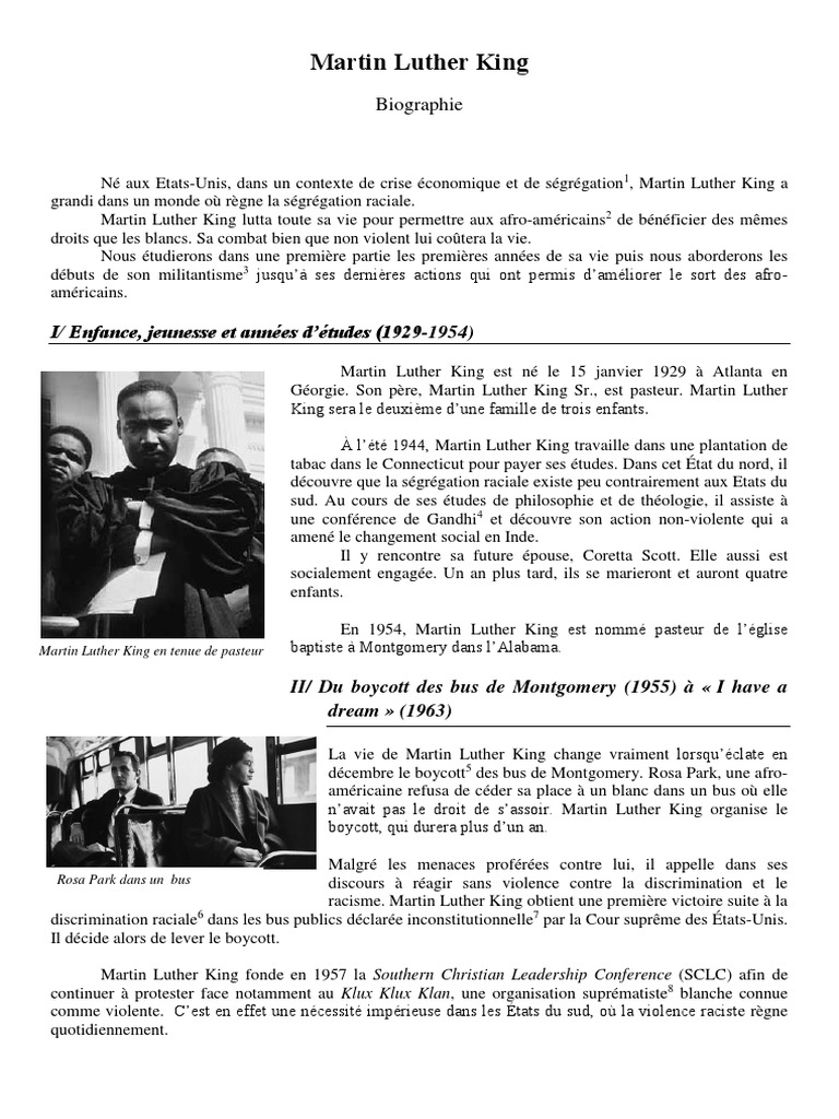 Biographie Martin Luther King 2 Martin Luther King Jr Identite Politique