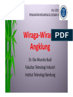 KU-1201 PENGANTAR REKAYASA & DESAIN II Angklung: Wiraga, Wirama, dan Fisika Suara