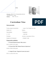 Curriculum Vitae Auxiliar Laboratorio Clinico