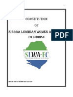 Constition of SL Women Are Free To Choose August 2018