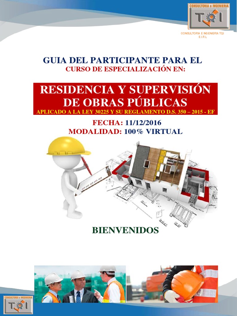Guia de Residencia y Supervisión de Obras Públicas | PDF | Ingeniería ...