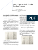 Diseño, Desarrollo y Construcción de Pirámide Regular y Truncada