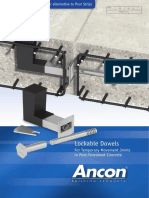 Lockable Dowels: For Temporary Movement Joints in Post-Tensioned Concrete