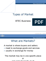 Types of Market: BTEC Business