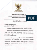 Amanat Upacara Hari Pahlawan 2018