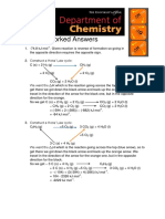 Enthalpy Answers