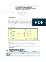 Sintesis y Caracterizacion UV-Vis Del Complejo Tris Acetilacetonato de Manganeso (III)
