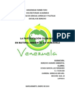 La Participaciòn Ciudadana en Venezuela