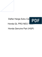 Honda Glor o Parts
