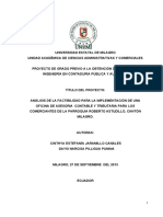 Análisis de La Factibilidad para La Implementación de Una Oficina de Asesoria Contable y Tributaria para Los Comerciantes de La Parroquia Roberto Astudillo, Cantón Milagro PDF